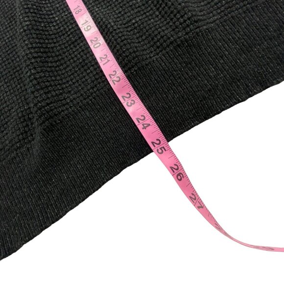 Vtg SCHOTT BROS Men Wool Blend Pullover Sweater V Neck Sz L Black Preppy 68-28 - Picture 7 of 9